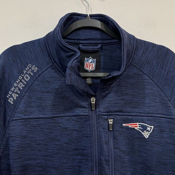 NFL New England Patriots Full Zip Up Men’s Jacket Size Large - Picture 2 of 5